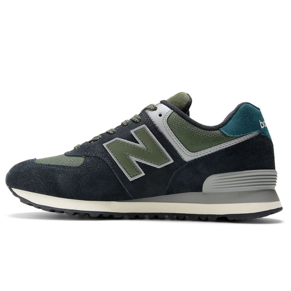 New Balance 574 Black Olive - Picture 2 of 8